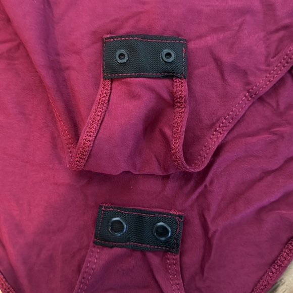 NEW!! MANGOPOP women’s mock turtle neck long sleeve tops bodysuit jumpsuit - Picture 3 of 5